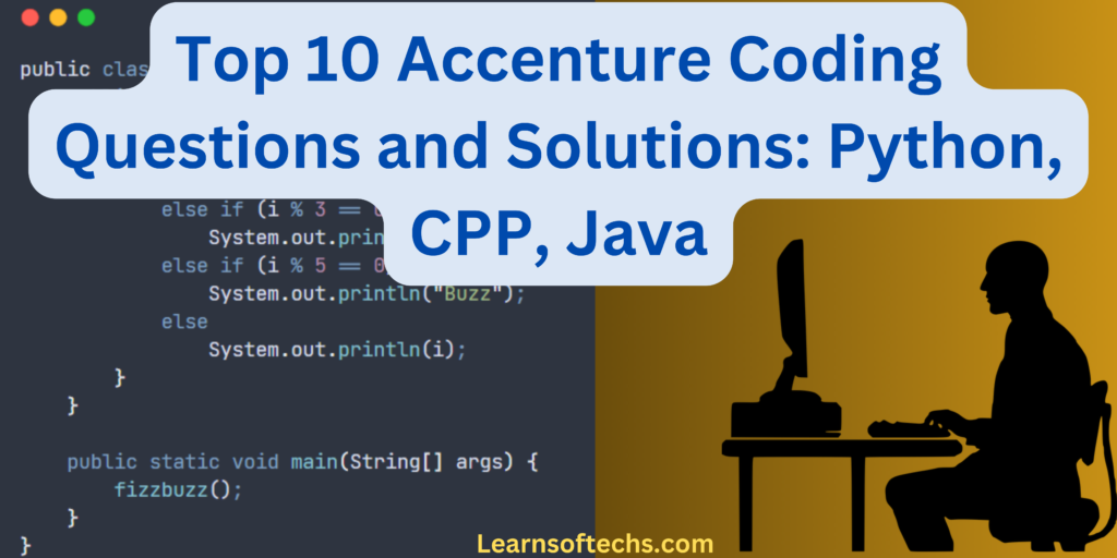 Accenture Coding Questions With Proven Solutions