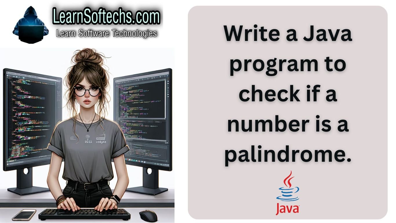 Java program to check if a number is a palindrome.