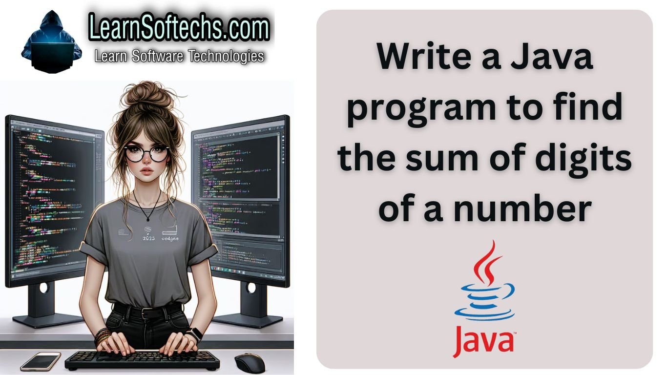 Java program to find the sum of digits of a number